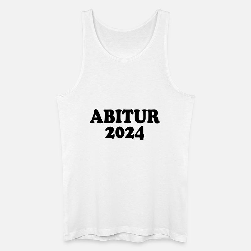 Abitur 2024 - Männer Bio Tank Top - Weiß