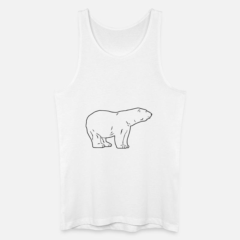 Polar Bear - Eisbär - Männer Bio Tank Top - Weiß