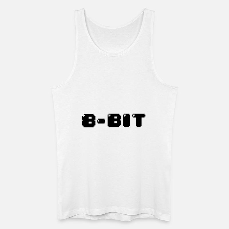 8-Bit - Männer Bio Tank Top - Weiß