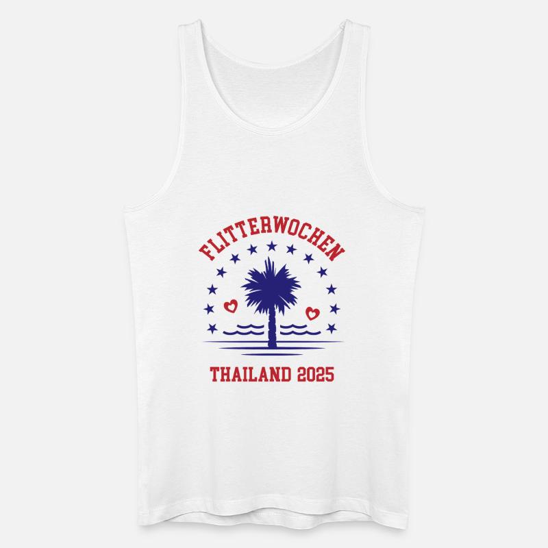 Flitterwochen Thailand 2025 Hochzeitsreise - Männer Bio Tank Top - Weiß