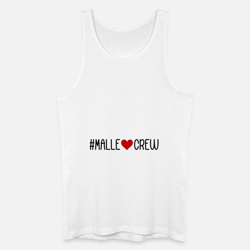 Malle Crew Mallorca - Männer Bio Tank Top - Weiß