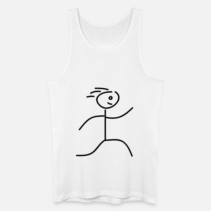 run_peopel_run2 - Männer Bio Tank Top - Weiß