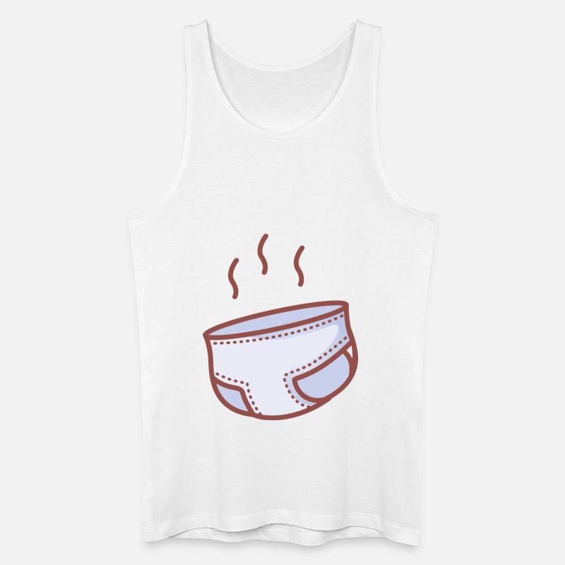 Windel - Männer Bio Tank Top - Weiß