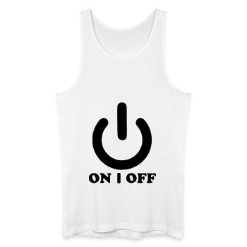 Power - Men’s Organic Tank Top - white - Front