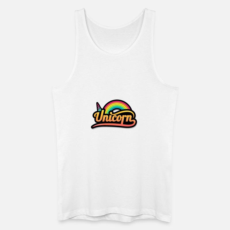 Einhorn Geschenk - Männer Bio Tank Top - Weiß
