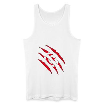 Tunisia Football Fan Shirt World Cup Gift - Men’s Organic Tank Top - white - Front