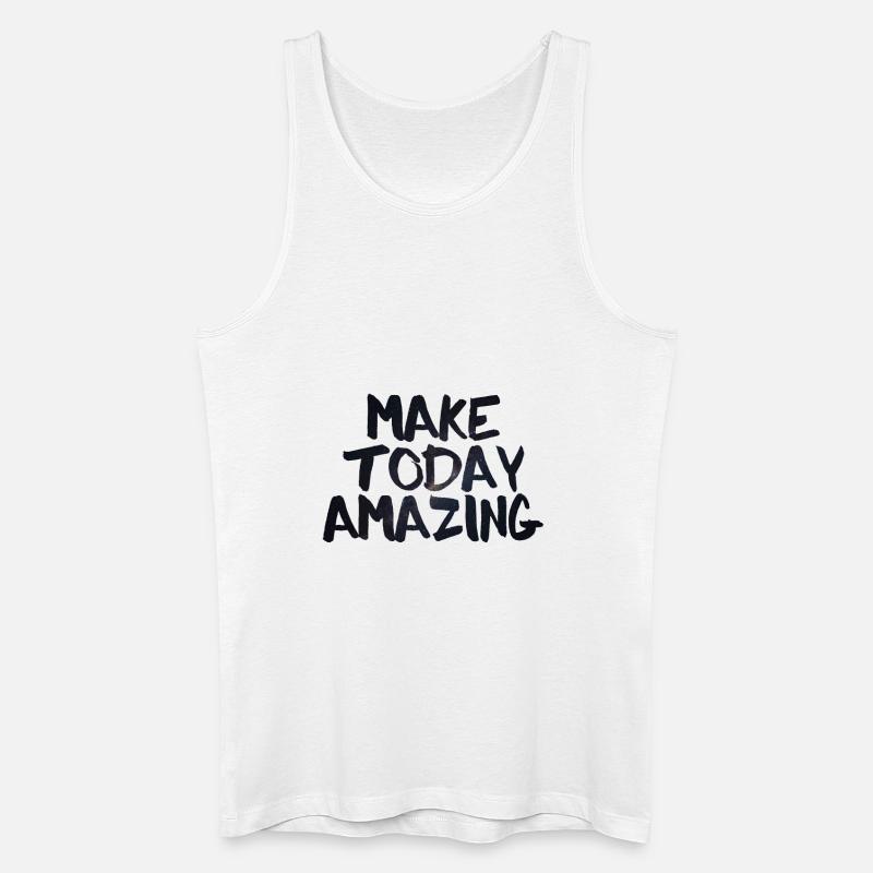 Machen Sie heute Amazing Galaxy - Männer Bio Tank Top - Weiß