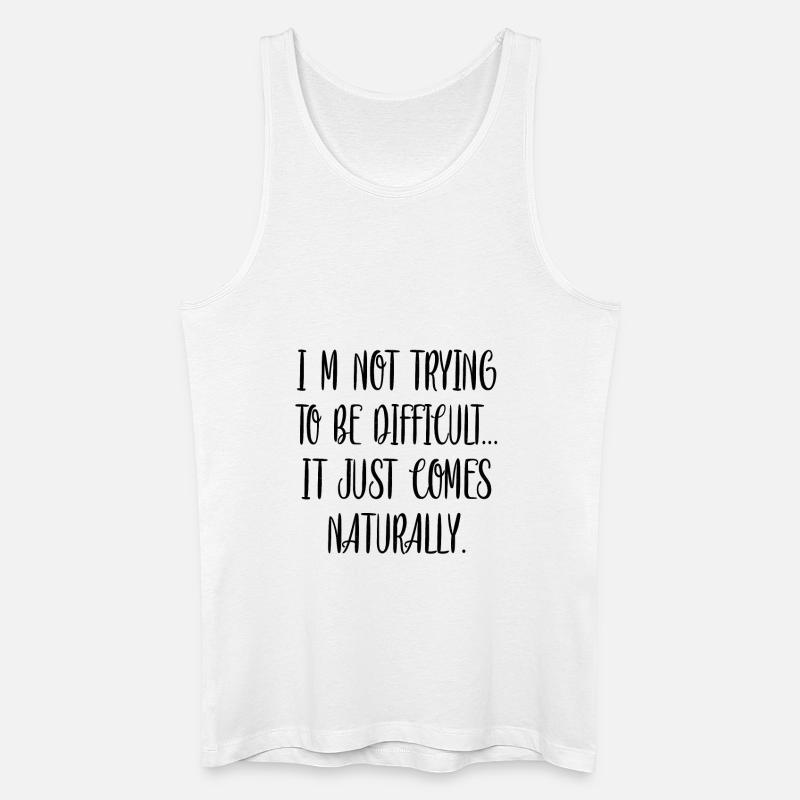 Spruch Sarkasmus - Männer Bio Tank Top - Weiß