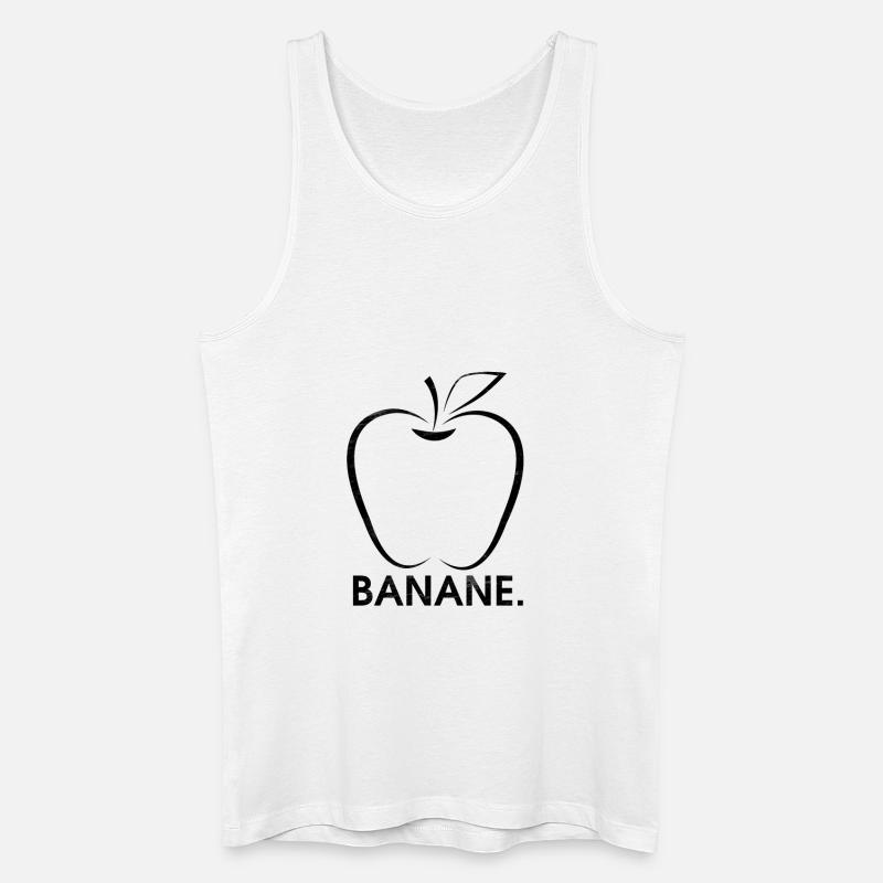 Apfel oder Banane - Männer Bio Tank Top - Weiß