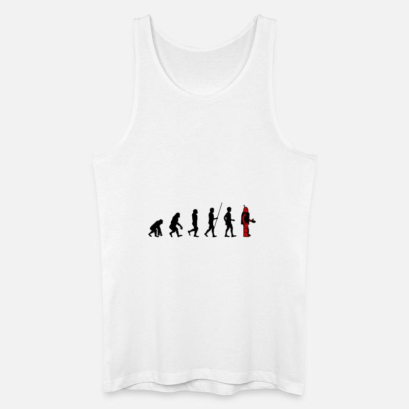 Evolution - Robot - Débardeur bio Homme - blanc