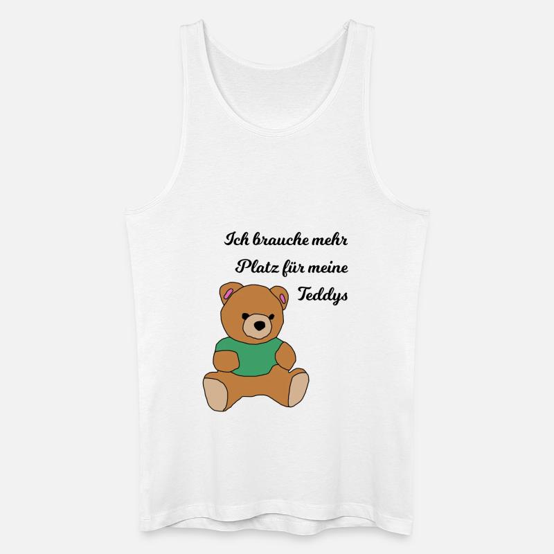 Teddybär - Männer Bio Tank Top - Weiß