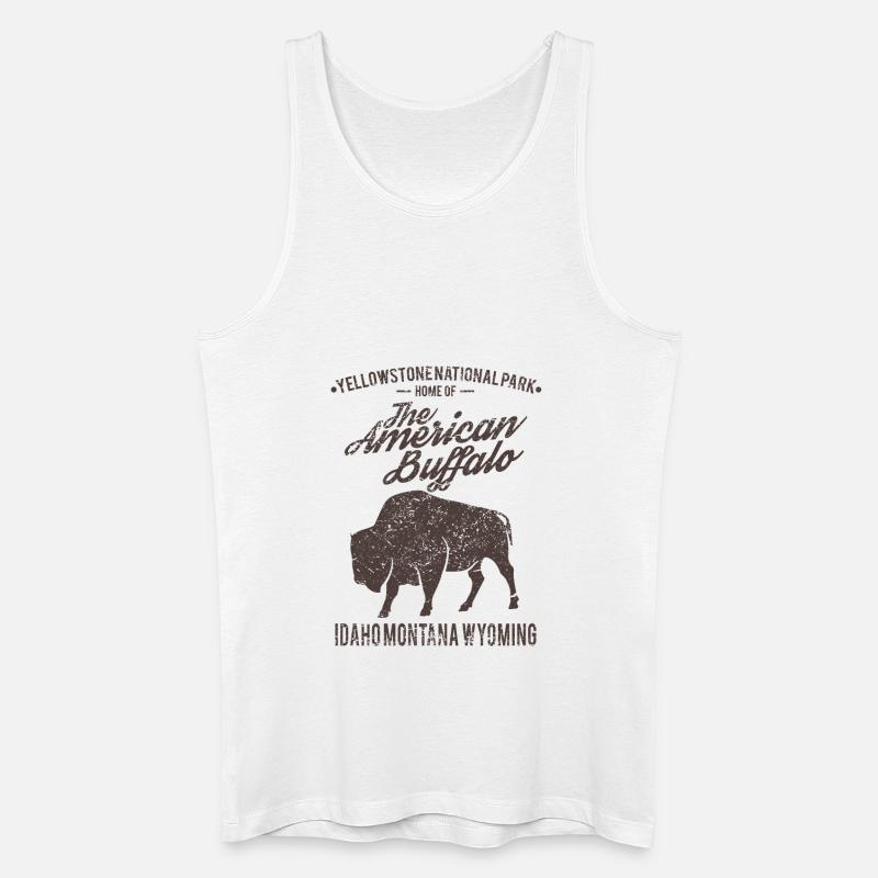 Buffalo - Männer Bio Tank Top - Weiß