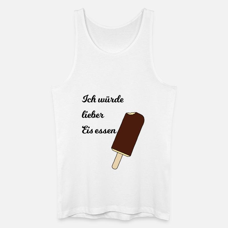 Eis - Männer Bio Tank Top - Weiß