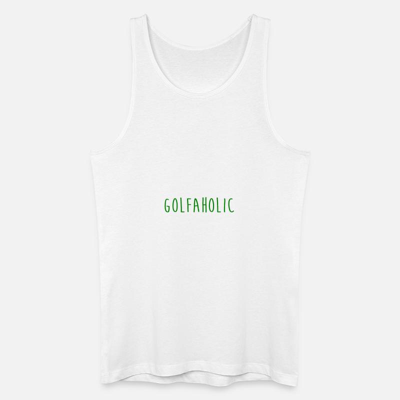 Golf Golfer Golfen witzig Geschenk - Männer Bio Tank Top - Weiß