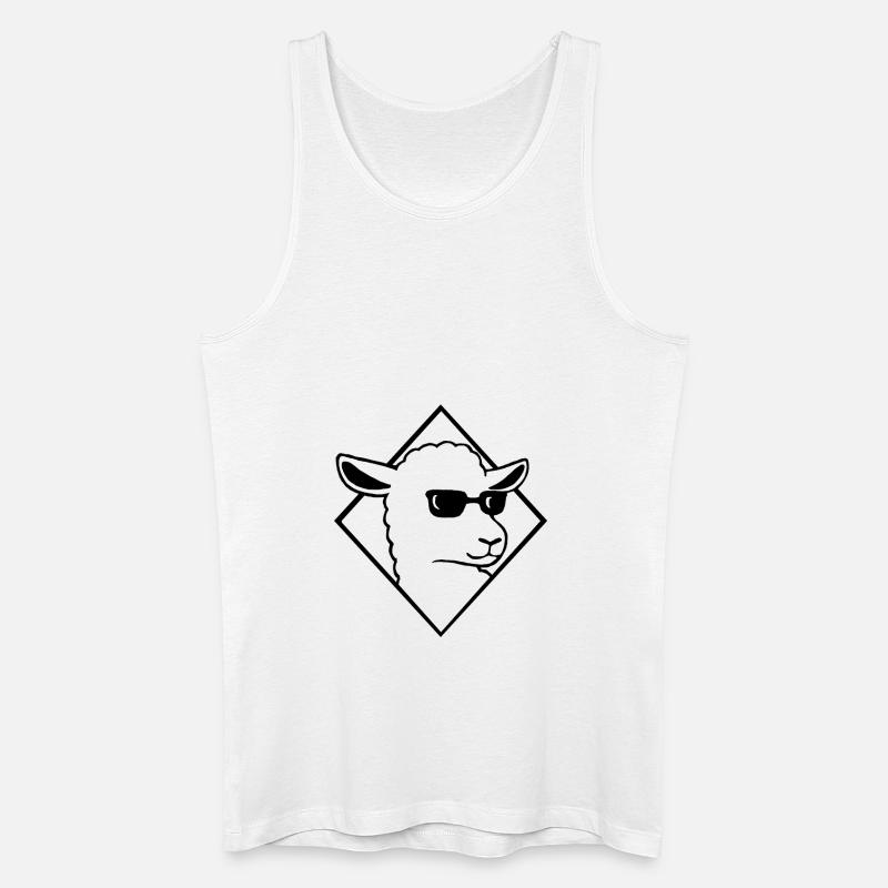 Schaf - Männer Bio Tank Top - Weiß