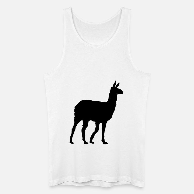 lama - Männer Bio Tank Top - Weiß