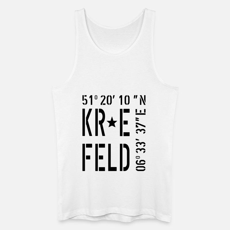 Krefeld - Männer Bio Tank Top - Weiß