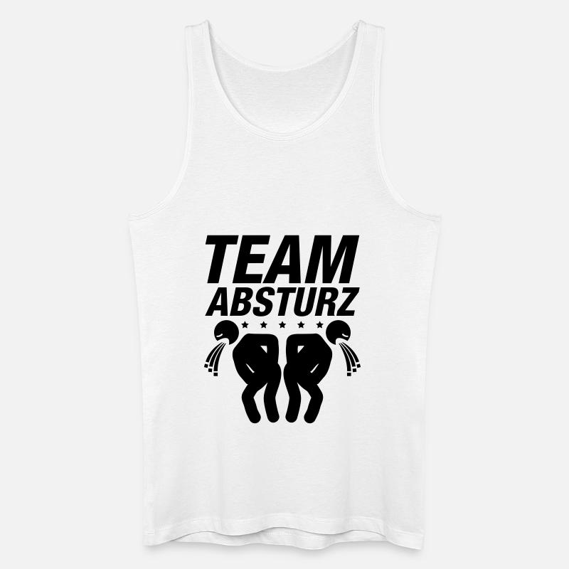 team_absturz_by1 - Männer Bio Tank Top - Weiß