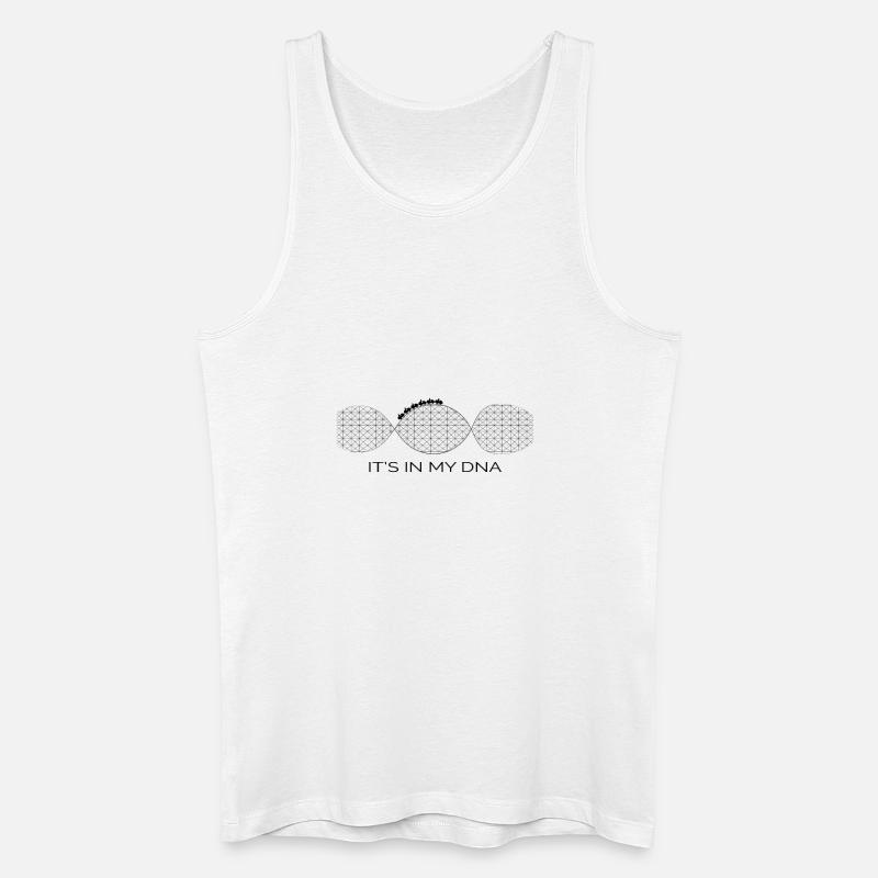 Achterbahn DNA - Männer Bio Tank Top - Weiß