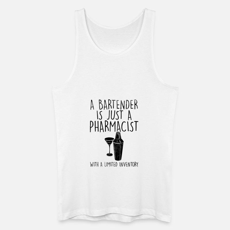 Barkeeper - Männer Bio Tank Top - Weiß