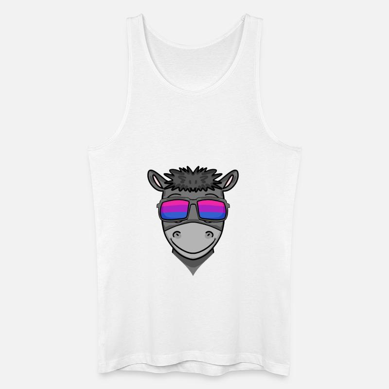 Bisexuell Esel Geschenk - Männer Bio Tank Top - Weiß