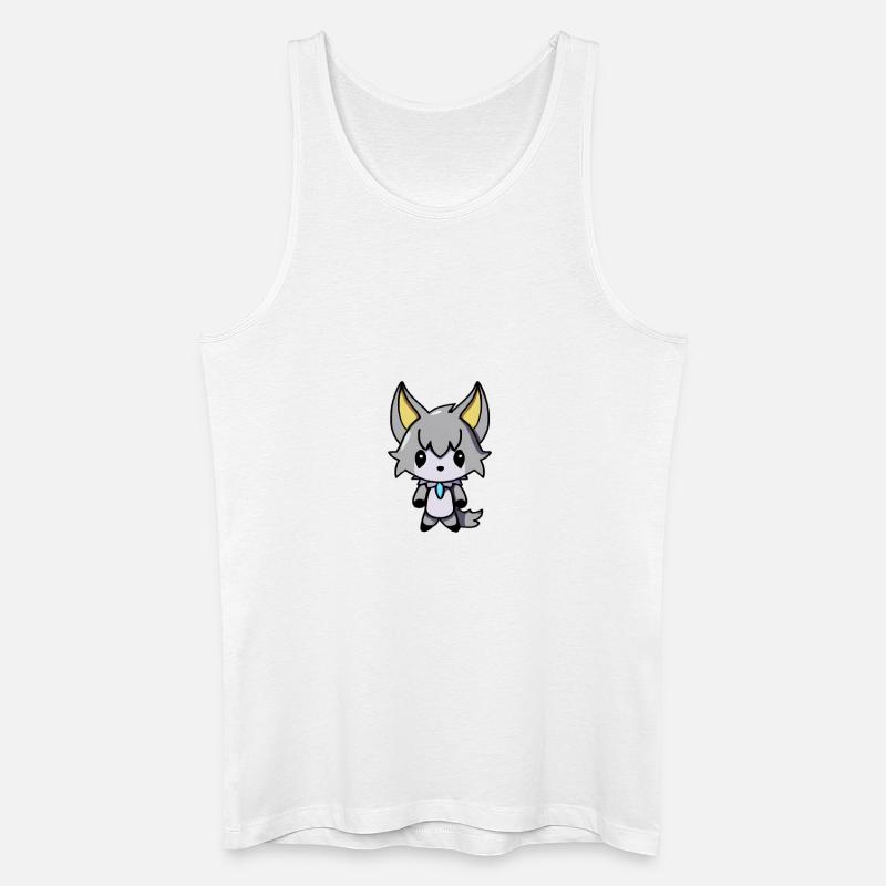 Wolfhound Vampire Emo - Men’s Organic Tank Top - white