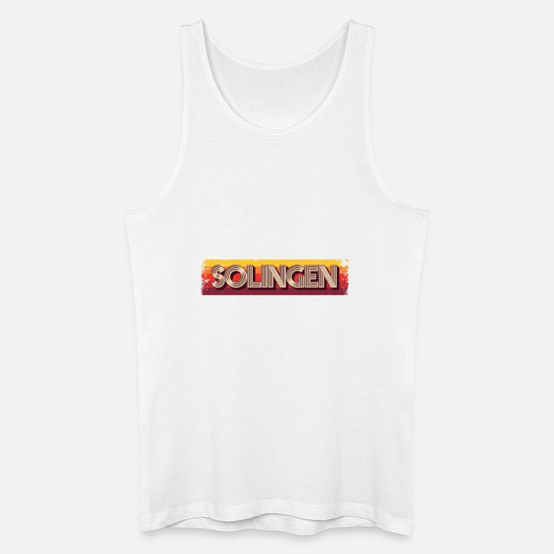 Solingerin Solinger Solingen - Männer Bio Tank Top - Weiß