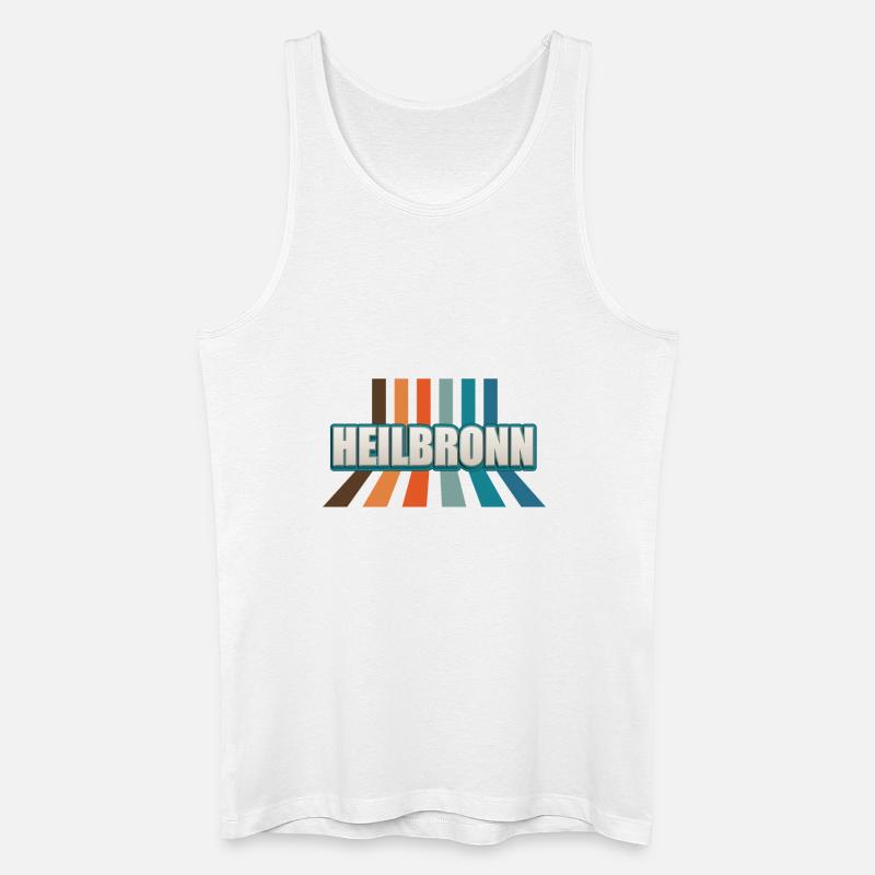 Heilbronnerin Heilbronner Heilbronn - Männer Bio Tank Top - Weiß