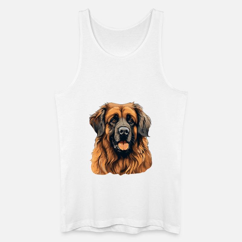 Leonberger - Männer Bio Tank Top - Weiß