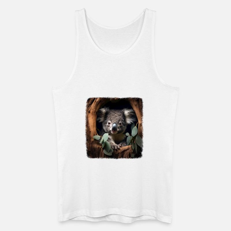 Koalas realistic Koala - Männer Bio Tank Top - Weiß