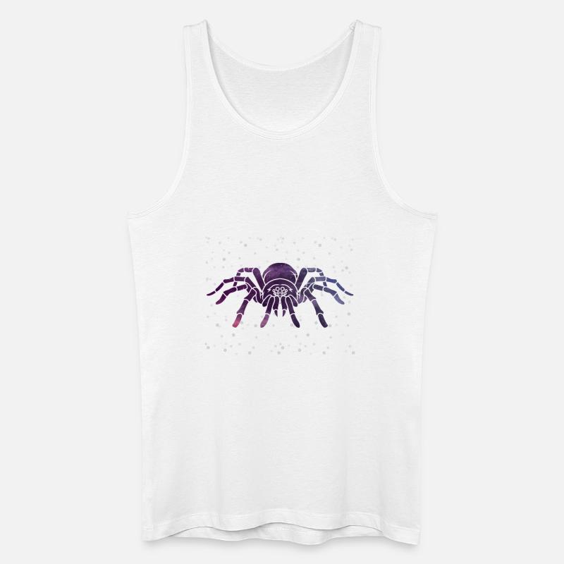 Himmlische Spinne Sternenmuster - Männer Bio Tank Top - Weiß