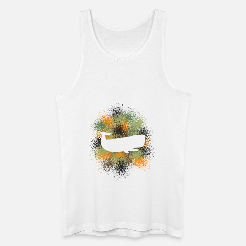 Pottwal Ocean Schützer - Männer Bio Tank Top - Weiß