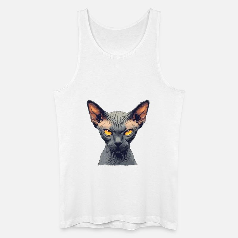 Sphynx Kätzchen Sphynx Katze - Männer Bio Tank Top - Weiß