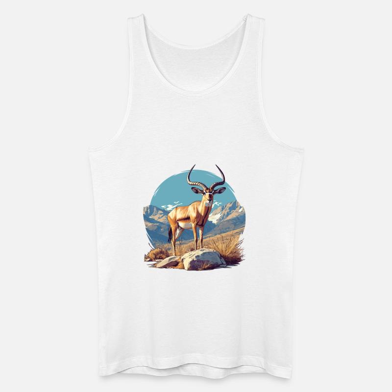 Antelope Antilopen Antilope - Männer Bio Tank Top - Weiß