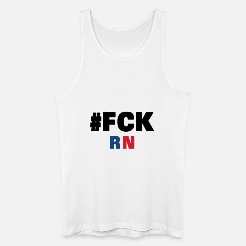 Fck rn - Männer Bio Tank Top - Weiß