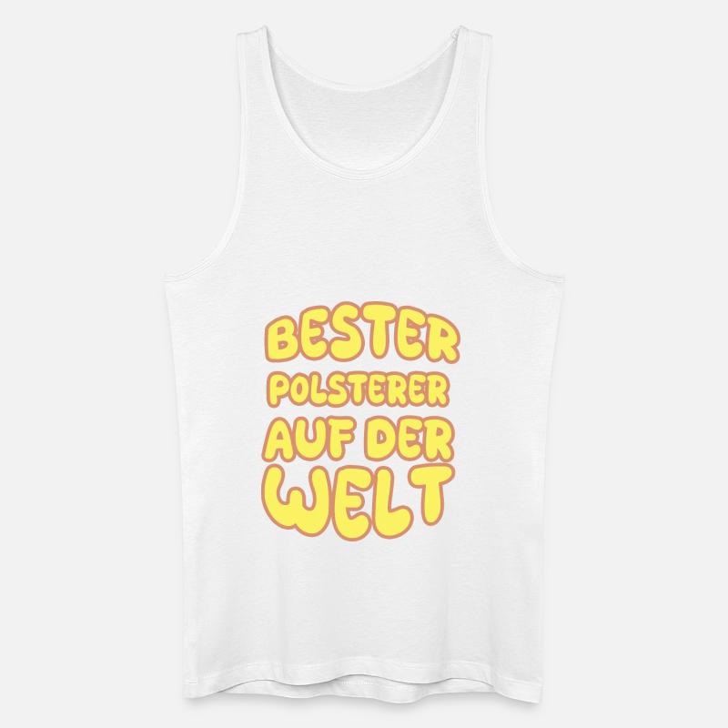 Polsterer als Berufung - Männer Bio Tank Top - Weiß