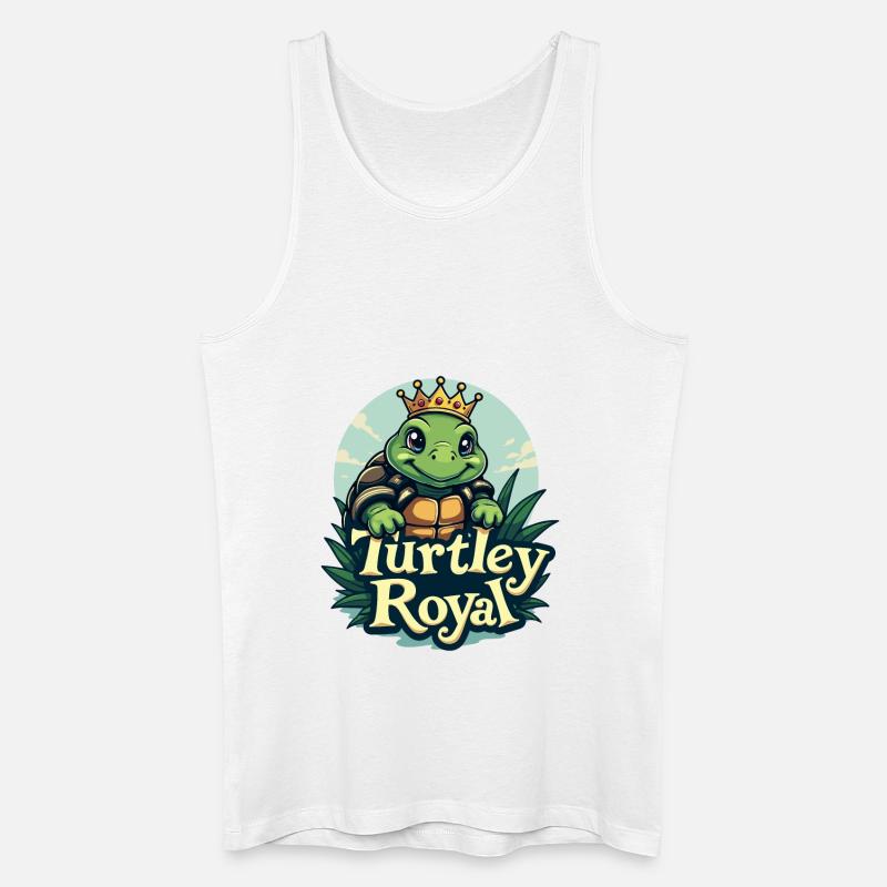 SCHILDKRÖTE - Männer Bio Tank Top - Weiß