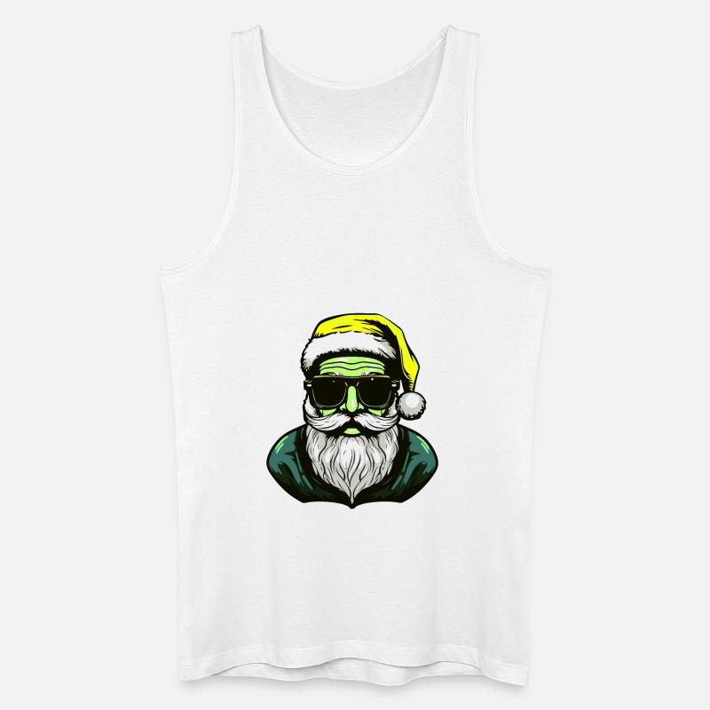 Weihnachtsmann Cool Santa - Männer Bio Tank Top - Weiß