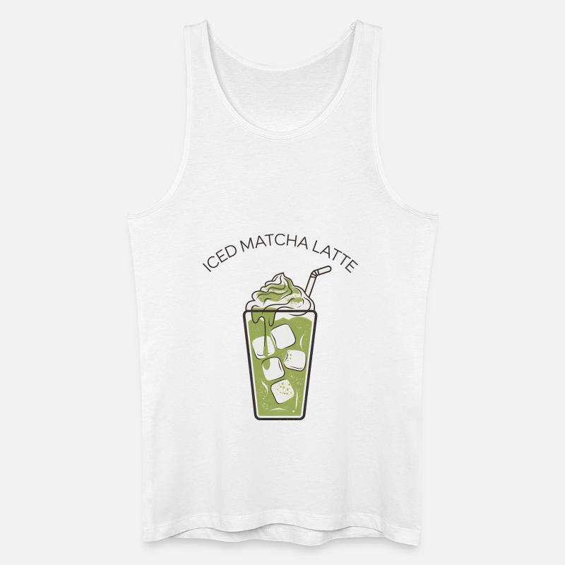Iced Matcha Latte 2 - Männer Bio Tank Top - Weiß