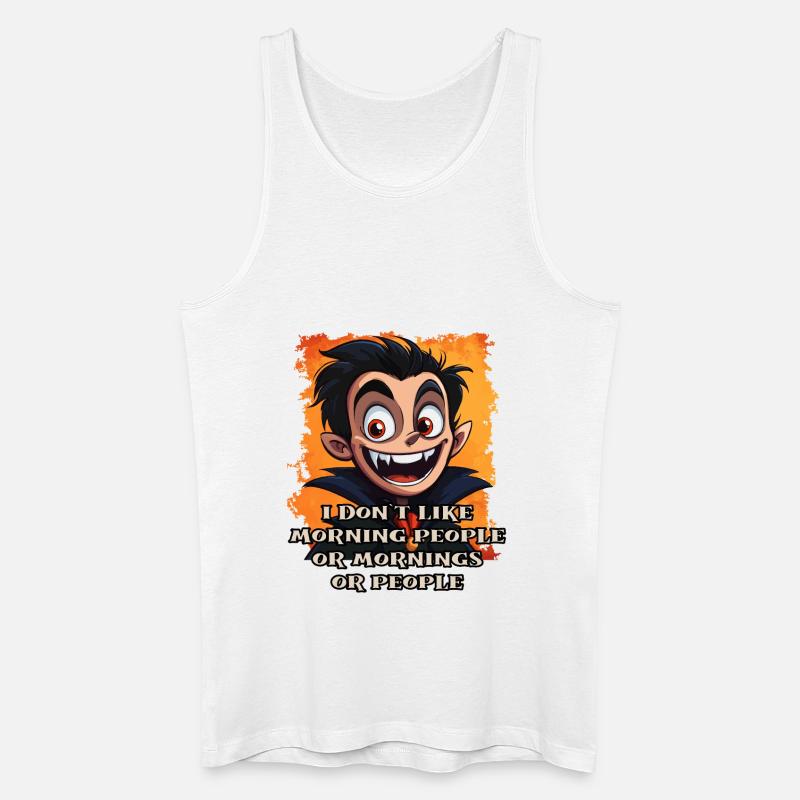 Toller Vampir mit Spruch - Männer Bio Tank Top - Weiß