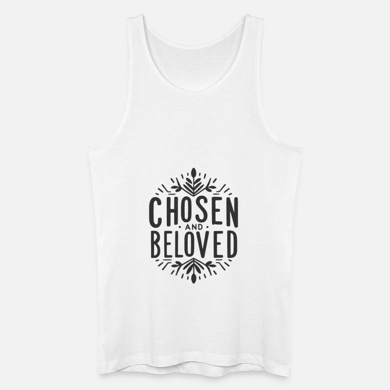 Auserwählt und geliebt - Männer Bio Tank Top - Weiß