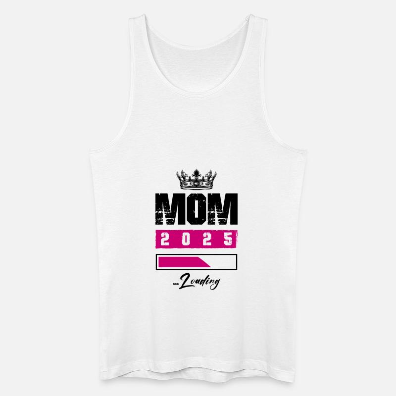 Mama 2025 Loading Mom - Männer Bio Tank Top - Weiß