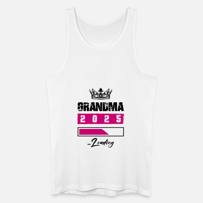 Oma 2025 Loading Grandma - Männer Bio Tank Top - Weiß