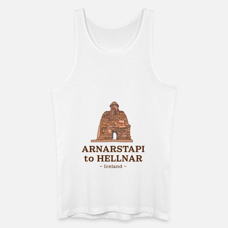 Arnarstapi to Hellnar – Iceland - Männer Bio Tank Top - Weiß