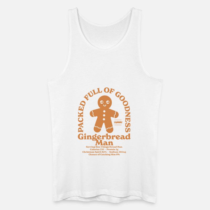 Lebkuchenmann - Männer Bio Tank Top - Weiß