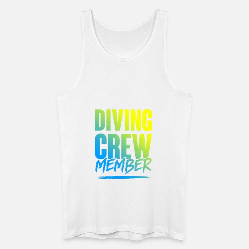 Diving Crew - Männer Bio Tank Top - Weiß