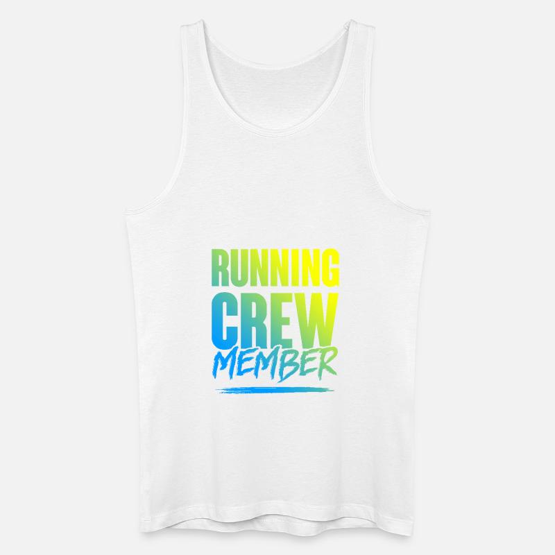 Running Crew - Männer Bio Tank Top - Weiß