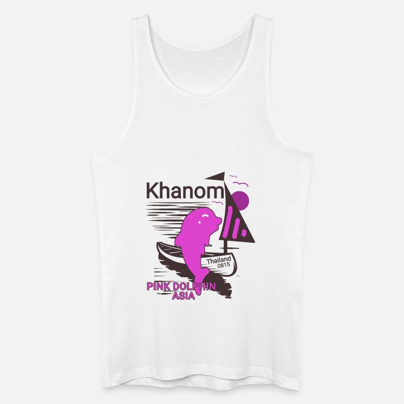 Dolphin lover gift - Männer Bio Tank Top - Weiß