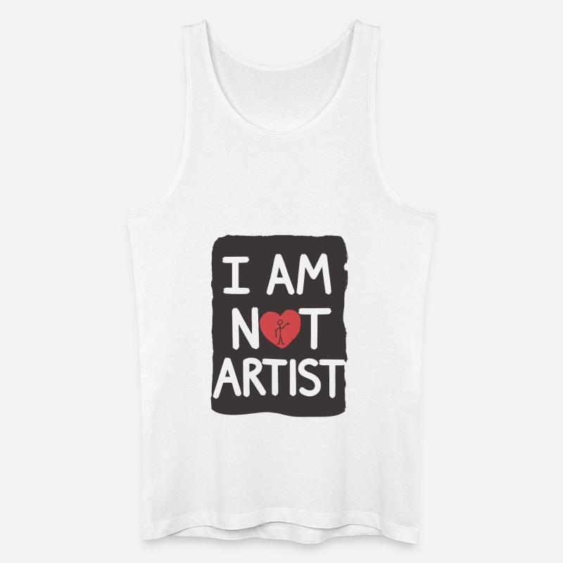 KUNST-STATEMENT - Männer Bio Tank Top - Weiß