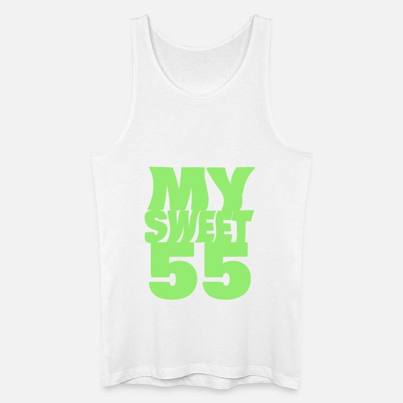 Süß 55 - Männer Bio Tank Top - Weiß
